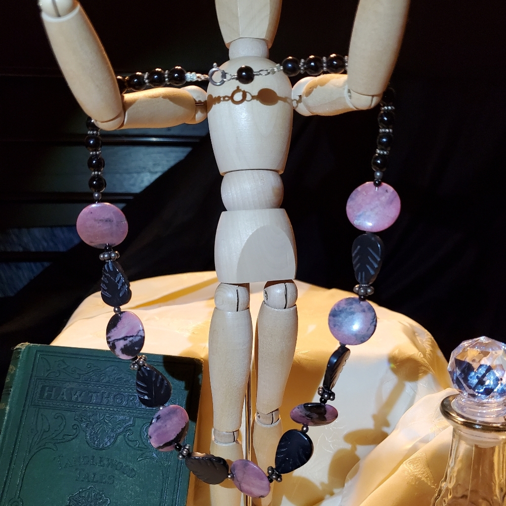 Pink and Black Stone Set